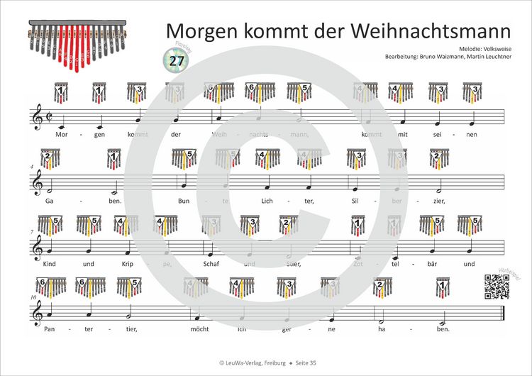 Produktbild: Einfacher!-Geht-Nicht: 32 Kinderlieder, Weihnachtslieder, Hits & Evergreens f&uuml;r Kalimba (C-DUR, 17 Lamellen) mit CD