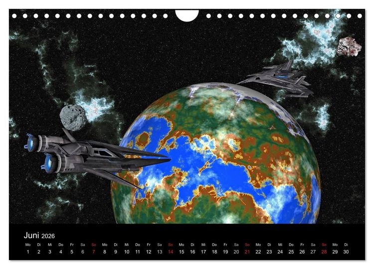 Produktbild: Fantasie-Planeten (Wandkalender 2026 DIN A4 quer), CALVENDO Monatskalender