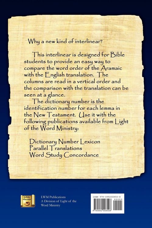 Produktbild: Aramaic Peshitta New Testament Vertical Interlinear Volume III
