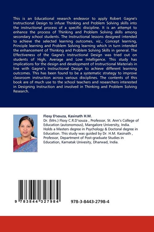 Produktbild: Gagne''s Instructional Design for Thinking and Problem Solving