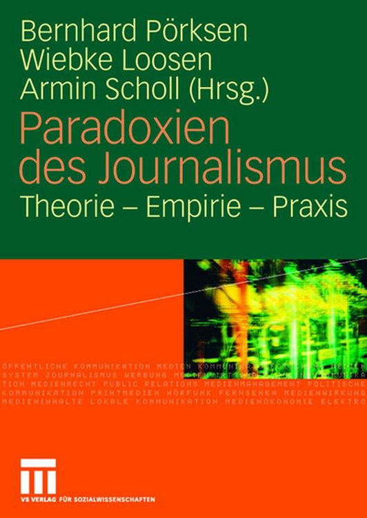 Produktbild: Paradoxien des Journalismus