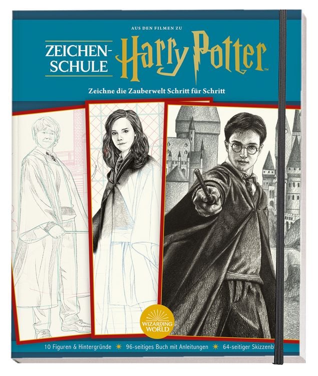 Produktbild: Aus den Filmen zu Harry Potter: Zeichenschule - Zeichne die Zauberwelt Schritt f&uuml;r Schritt