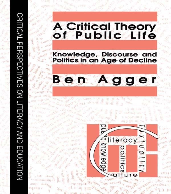 Produktbild: A Critical Theory Of Public Life