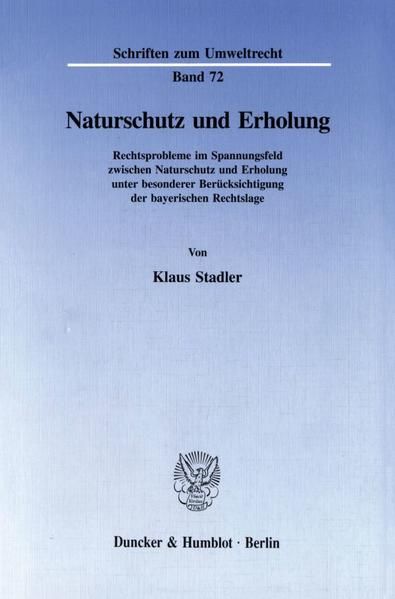 Produktbild: Naturschutz und Erholung.