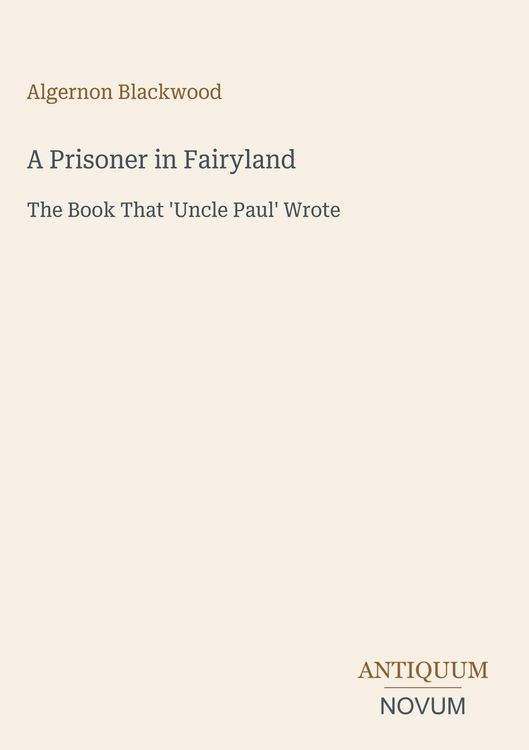 Produktbild: A Prisoner in Fairyland