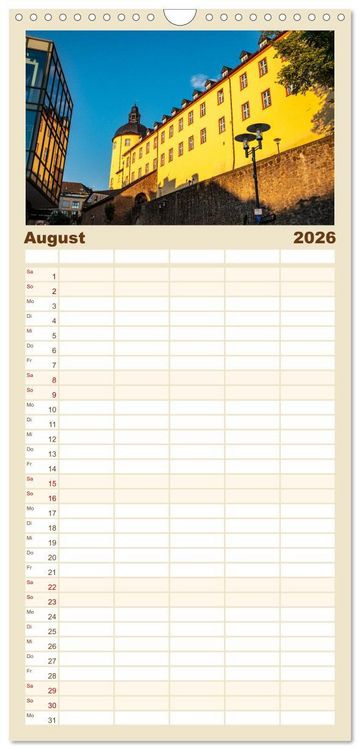 Produktbild: Familienplaner 2026 - SIEGEN Stadt auf acht Bergen mit 5 Spalten (Wandkalender, 21 x 45 cm) CALVENDO