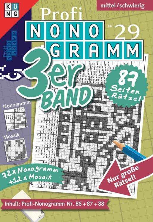 Produktbild: Profi-Nonogramm 3er-Band Nr. 29
