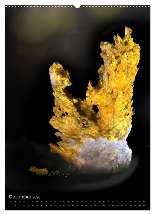 Produktbild: ZAUBERHAFTE MINERALIEN designed by nature (hochwertiger Premium Wandkalender 2026 DIN A2 hoch), Kunstdruck in Hochglanz