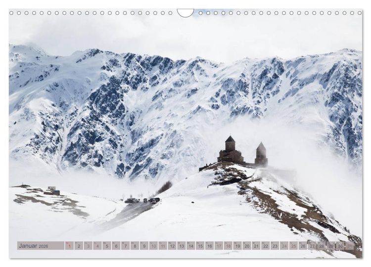 Produktbild: Georgien - Vom Schwarzen Meer zum Kaukasus (Wandkalender 2026 DIN A3 quer), CALVENDO Monatskalender