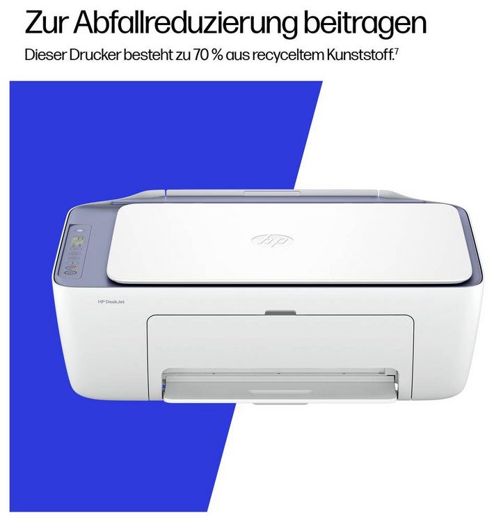 Produktbild: HP DeskJet 2922 All-in-One Printer Multifunktionsdrucker Tintenstrahl Farbe A4 Drucker, Scanner, Kopierer WLAN, HP Instant Ink