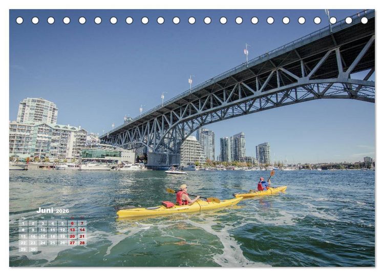 Produktbild: Vancouver & British Columbia (Tischkalender 2026 DIN A5 quer), CALVENDO Monatskalender