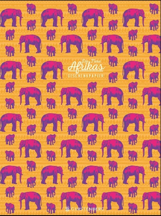 Produktbild: Die Tiere Afrikas Geschenkpapier-Heft Motiv Elefant