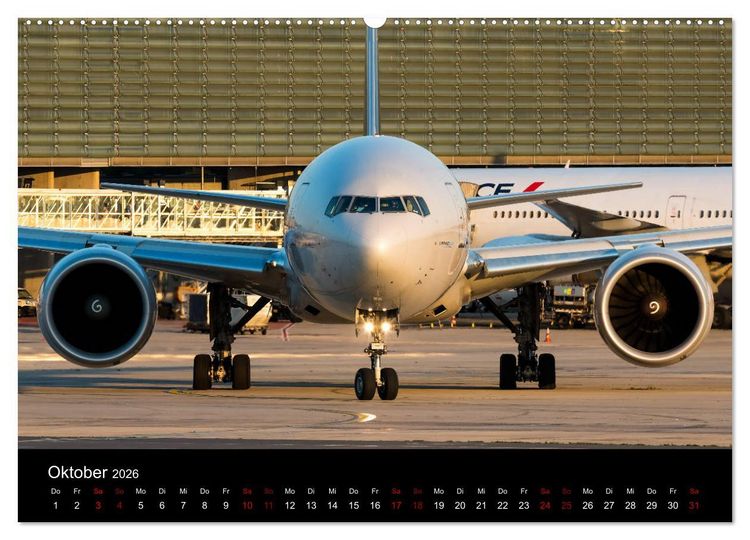 Produktbild: Leidenschaft Flugzeuge (hochwertiger Premium Wandkalender 2026 DIN A2 quer), Kunstdruck in Hochglanz