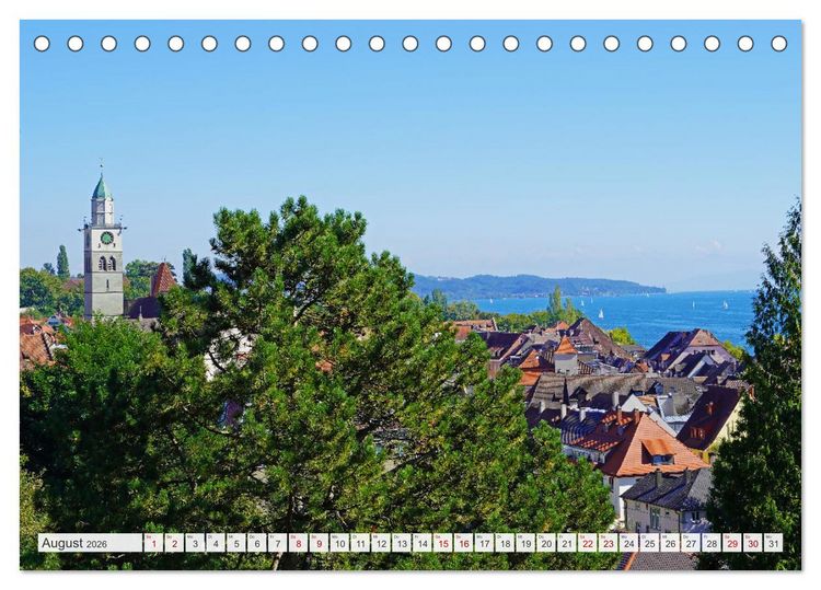 Produktbild: Bodensee - Traumlandschaften am Wasser (Tischkalender 2026 DIN A5 quer), CALVENDO Monatskalender
