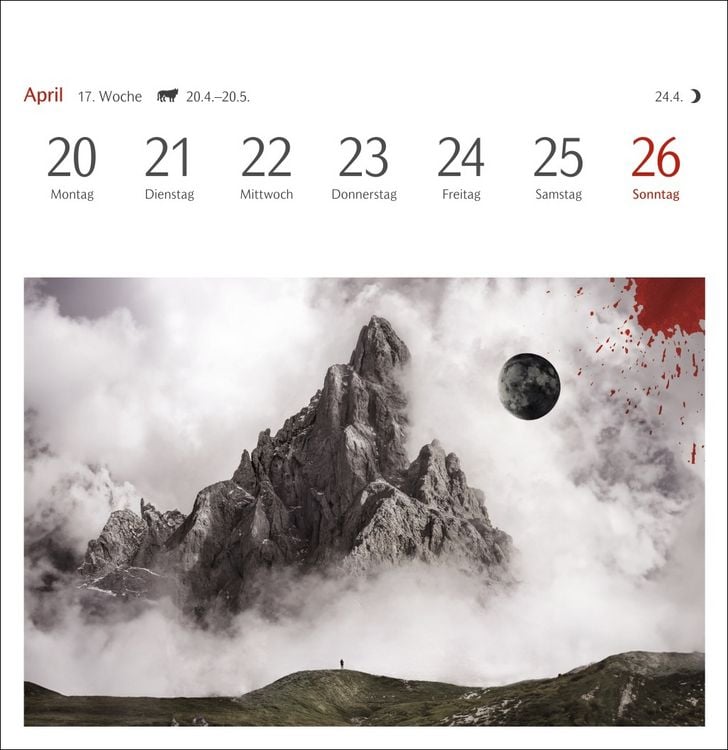 Produktbild: Welches Buch bin ich? Premium-Postkartenkalender 2026 - Literarischer Rätselkalender