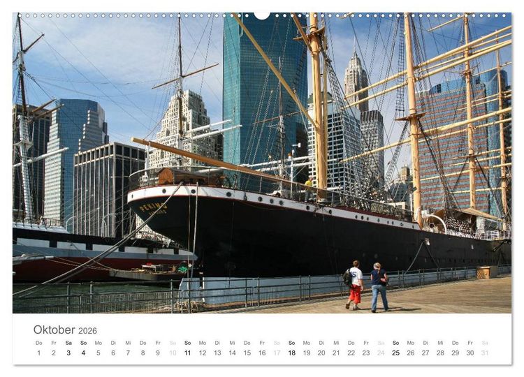 Produktbild: Faszination Schifffahrt - Meere und Hafenst&auml;dte (hochwertiger Premium Wandkalender 2026 DIN A2 quer), Kunstdruck in Hochglanz