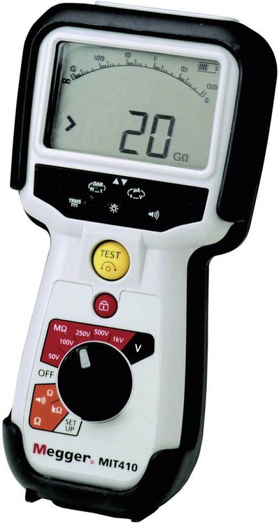 Produktbild: Megger MIT410/2 Isolationsmessger&auml;t 50 V, 100 V, 250 V, 500 V, 1000V 100 GΩ