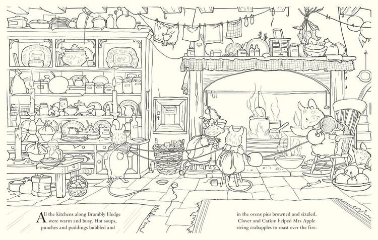 Produktbild: Brambly Hedge: Festive Colouring Book
