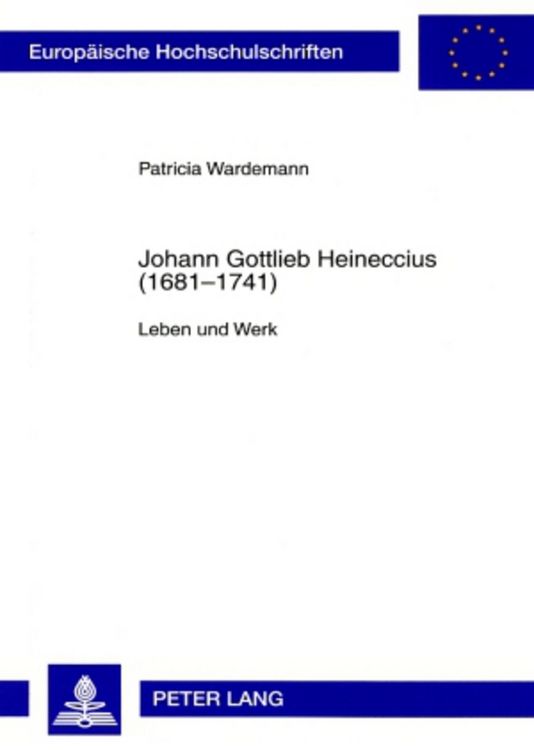 Produktbild: Johann Gottlieb Heineccius (1681-1741)