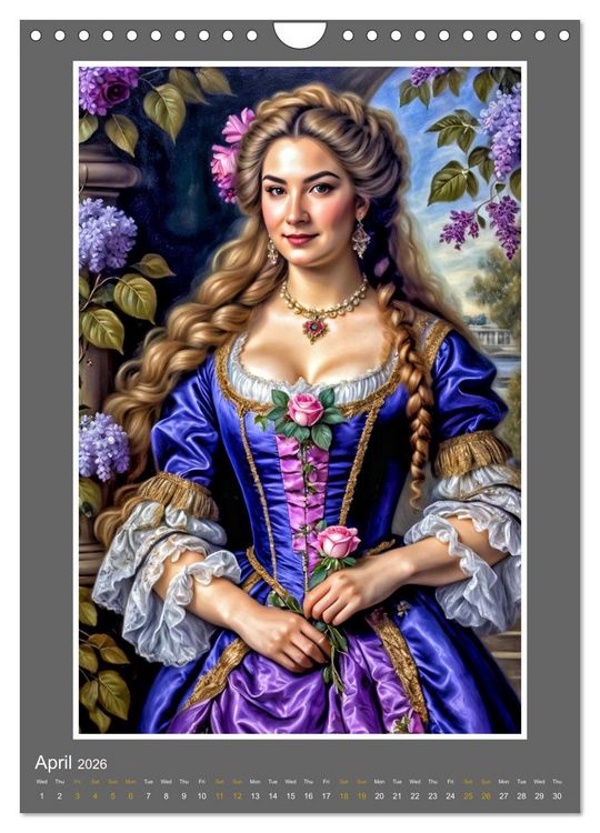 Produktbild: Ladies, Lace and Flowers (Wall Calendar 2026 DIN A4 portrait), CALVENDO 12 Month Wall Calendar