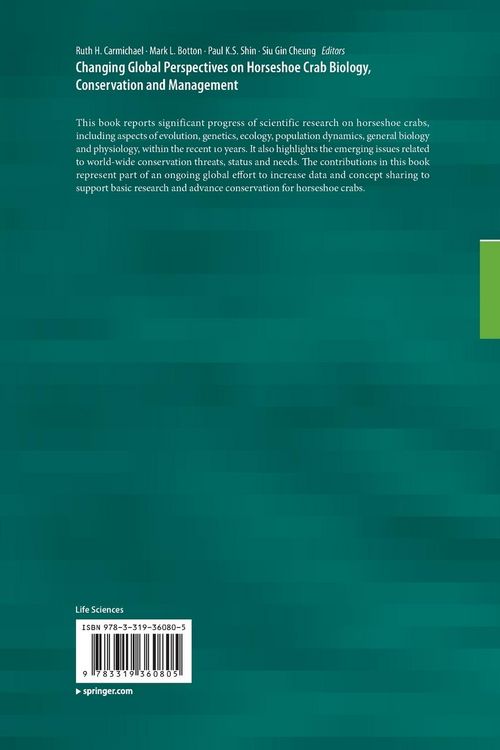 Produktbild: Changing Global Perspectives on Horseshoe Crab Biology, Conservation and Management