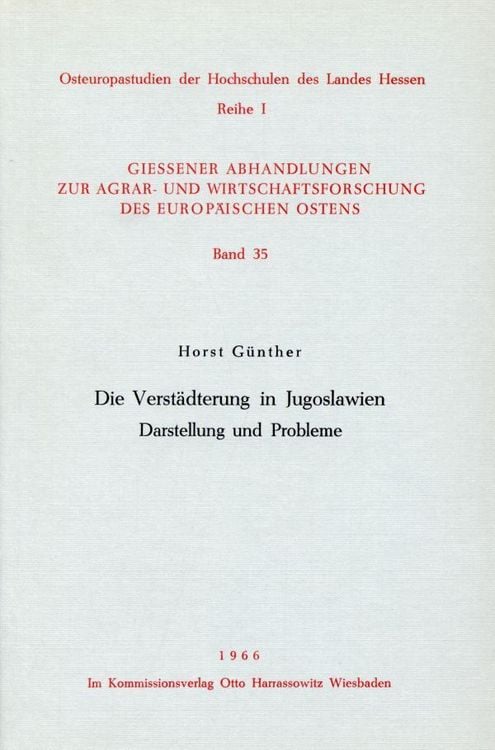 Produktbild: Die Verst&auml;dterung in Jugoslawien.