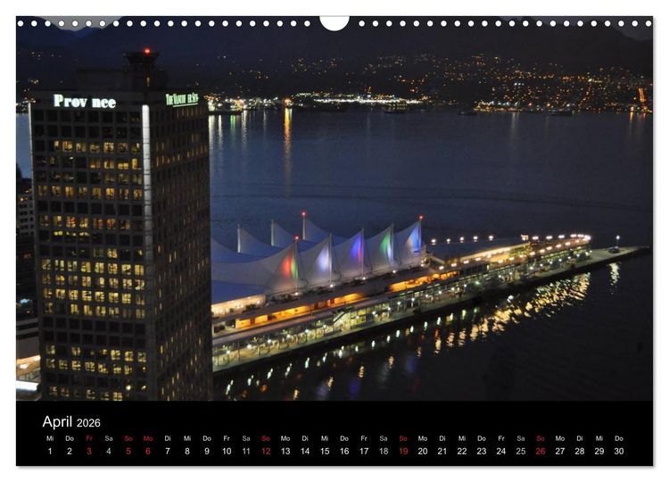 Produktbild: Vancouver und Vancouver Island 2026 (Wandkalender 2026 DIN A3 quer), CALVENDO Monatskalender