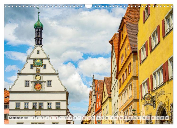 Produktbild: Rothenburg ob der Tauber Impressionen (Wandkalender 2026 DIN A3 quer), CALVENDO Monatskalender
