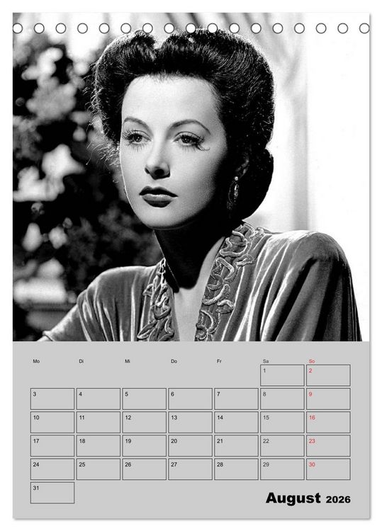 Produktbild: Diven der Stummfilm-&Auml;ra (Tischkalender 2026 DIN A5 hoch), CALVENDO Monatskalender