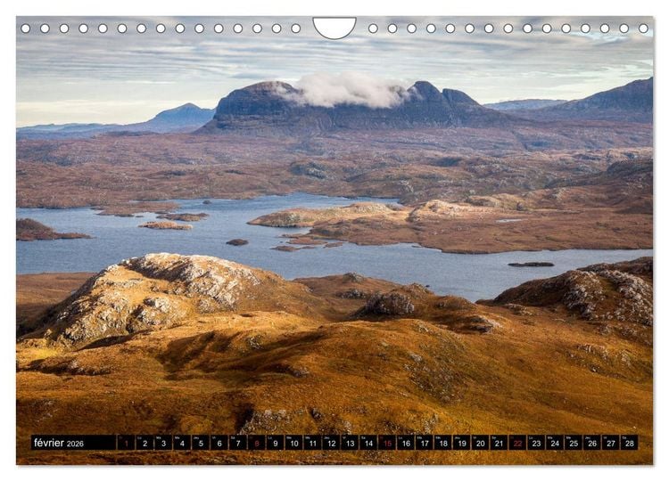 Produktbild: HIGHLAND, Lumi&egrave;res d'Ecosse (Calendrier mural 2026 DIN A4 vertical), CALVENDO calendrier mensuel