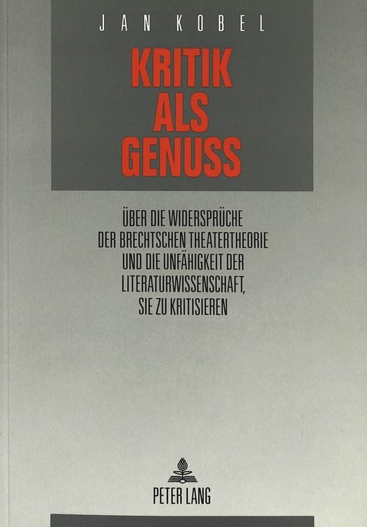 Produktbild: Kritik als Genu&szlig;