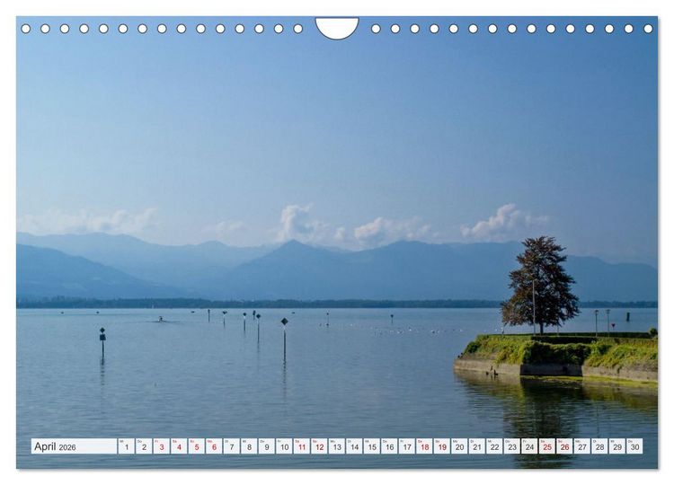 Produktbild: Bodensee - Traumlandschaften am Wasser (Wandkalender 2026 DIN A4 quer), CALVENDO Monatskalender