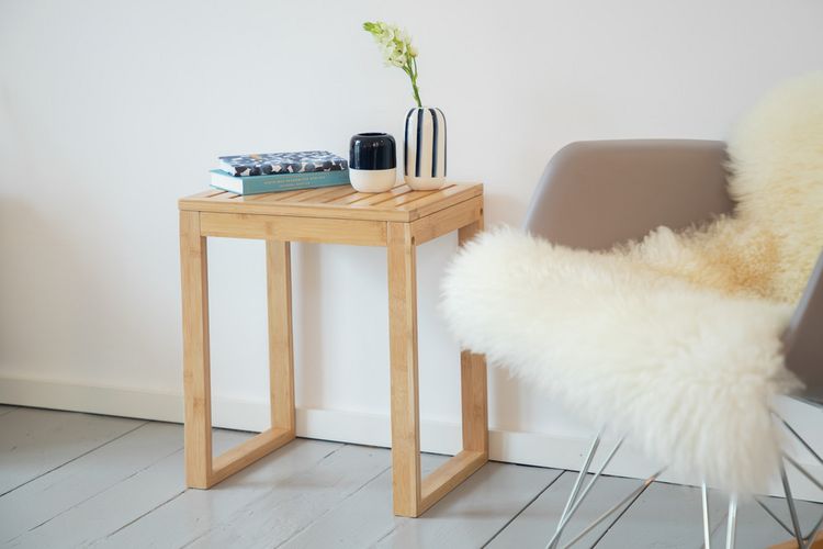 Produktbild: Badhocker Mod. Bamboo, Hocker aus Bambus
