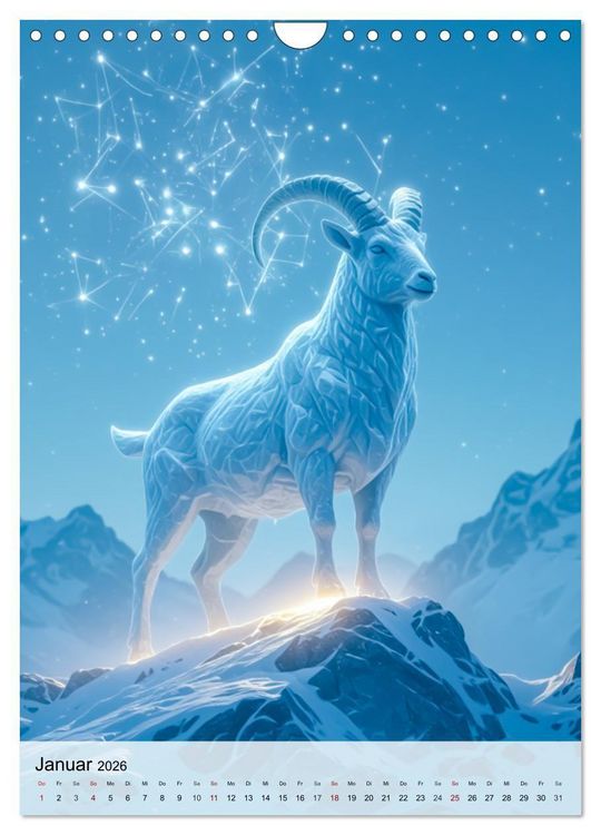 Produktbild: Der Mythos der Sternenzeichen - Sternenwesen des Zodiaks (Wandkalender 2026 DIN A4 hoch), CALVENDO Monatskalender
