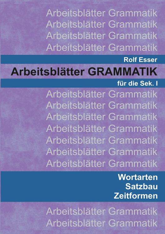Produktbild: Arbeitsbl&auml;tter GRAMMATIK