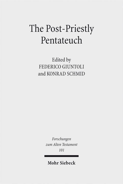 Produktbild: The Post-Priestly Pentateuch