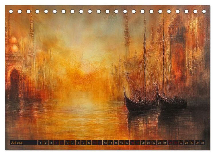 Produktbild: Visionen aus 1001 Nacht (Tischkalender 2026 DIN A5 quer), CALVENDO Monatskalender