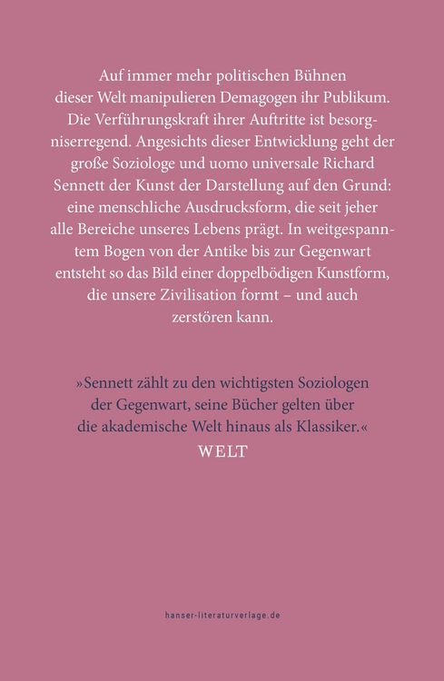 Produktbild: Der darstellende Mensch