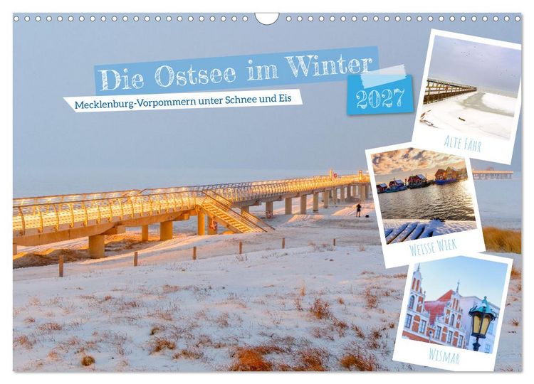 Produktbild: Die Ostsee im Winter (Wandkalender 2027 DIN A3 quer), CALVENDO Monatskalender