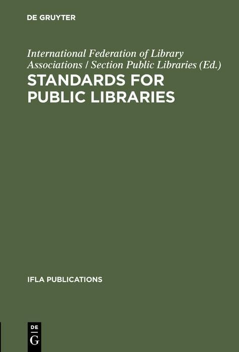 Produktbild: Standards for public libraries