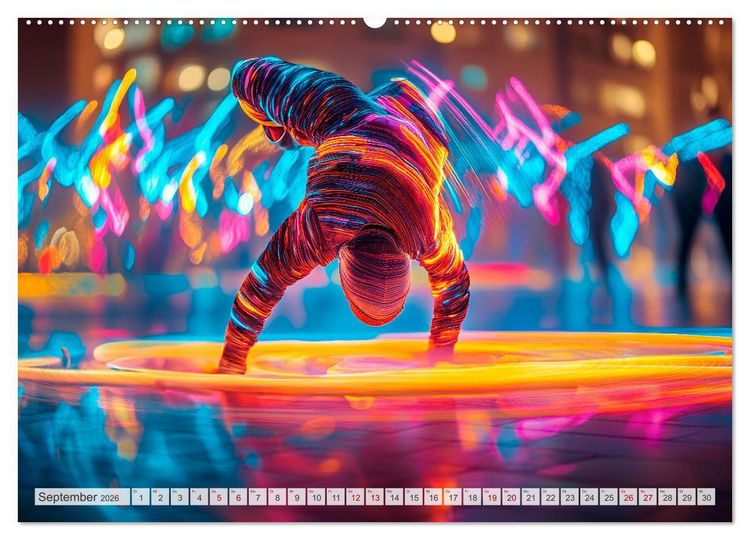 Produktbild: BREAKING Cooler Tanz und krasse Moves (Wandkalender 2026 DIN A2 quer), CALVENDO Monatskalender