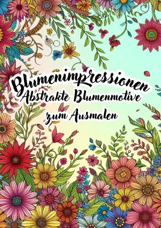 Produktbild: Blumenimpressionen - Abstrakte Blumenmotive zum Ausmalen