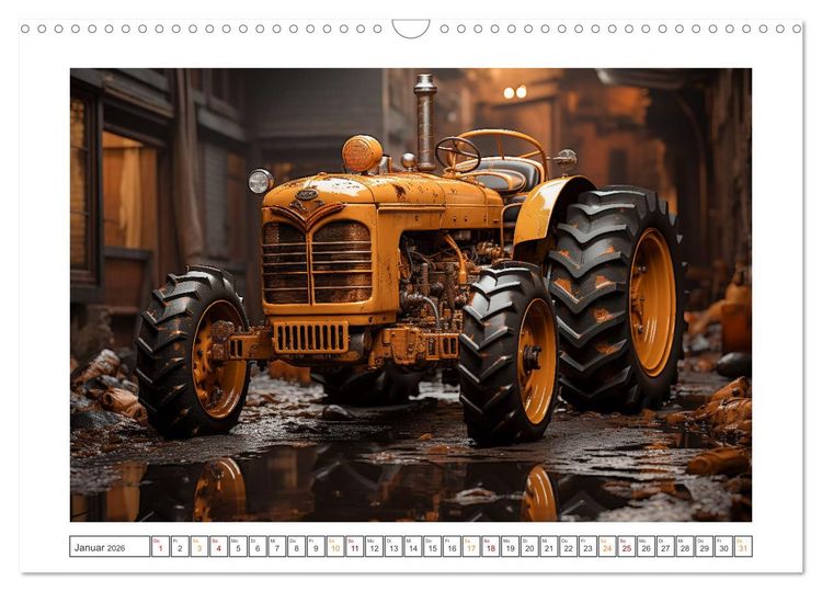 Produktbild: Surrealistische Traktoren (Wandkalender 2026 DIN A3 quer), CALVENDO Monatskalender