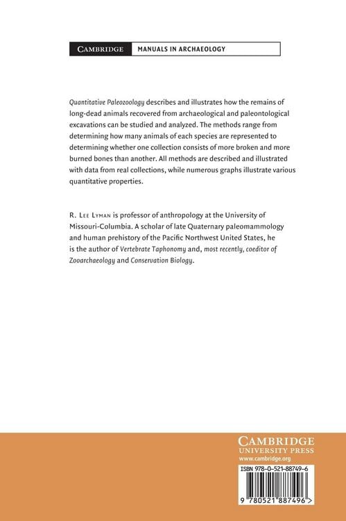 Produktbild: Quantitative Paleozoology