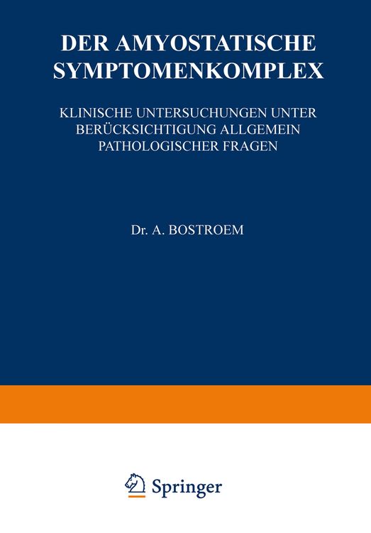 Produktbild: Der Amyostatische Symptomenkomplex