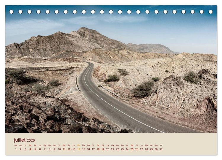 Produktbild: Entre pierres et sable (Calendrier de bureau 2026 DIN A5 vertical), CALVENDO calendrier mensuel