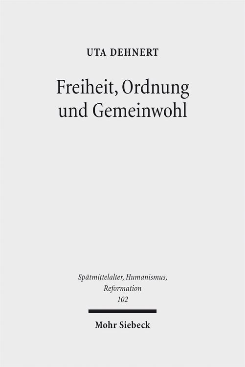 Produktbild: Freiheit, Ordnung und Gemeinwohl