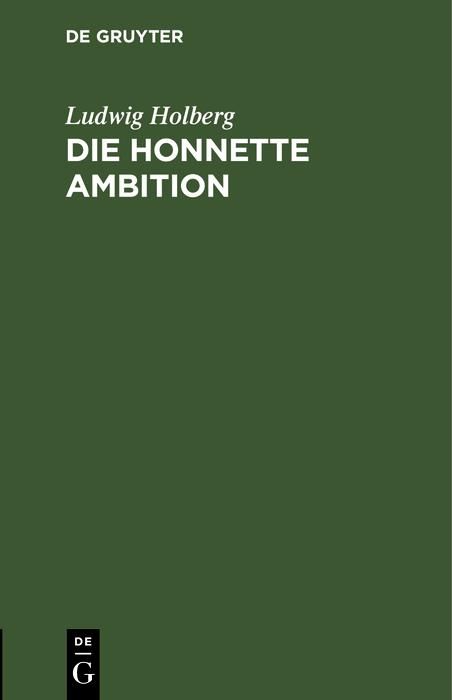 Produktbild: Die honnette Ambition