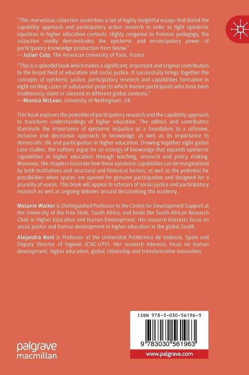 Produktbild: Participatory Research, Capabilities and Epistemic Justice
