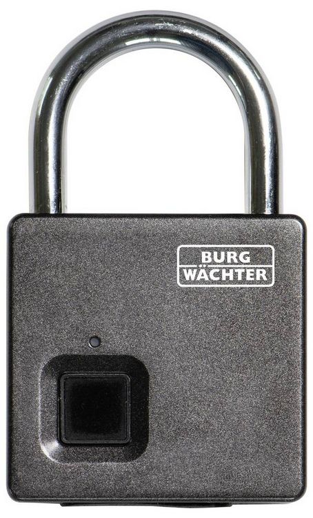 Produktbild: Burg W&auml;chter Scan & Lock 610/53 SB Vorh&auml;ngeschloss 53mm Fingerabdruckschloss